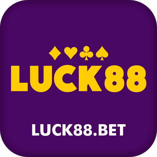 Layout gráfico com menu e botões da luck88 bet